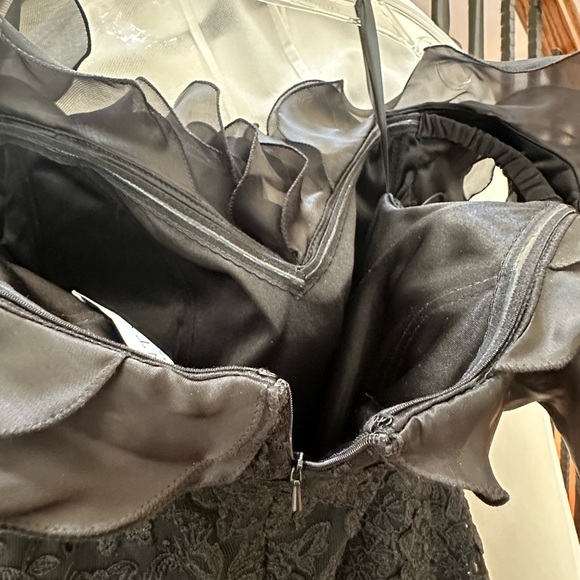 New Designer Black Dress. Montage by Mon Cheri - Picture 6 of 14